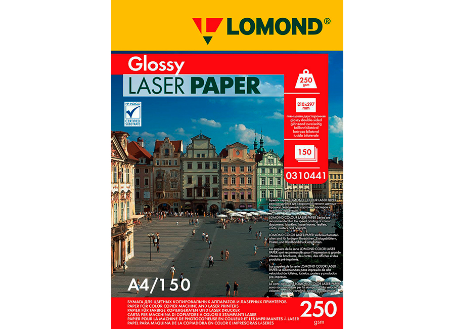  Lomond Glossy DS Color Laser Paper  4, 250 /2, 150  (0310441)
