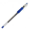 Ручка гелевая Crown 0,5мм c резиновой манжеткой синяя