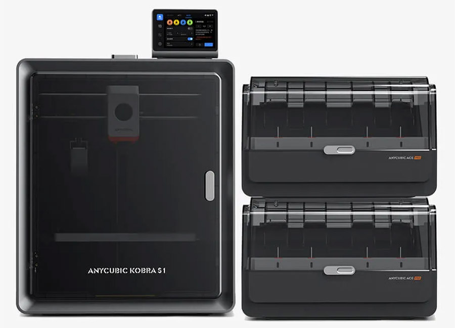 3D   Anycubic Kobra S1 Combo