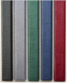 Цветные каналы с покрытием «ткань» O.CHANNEL SLIM А4 304 мм 13 мм, синий