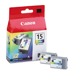 2  Canon CAN BCI-15 Color