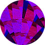 Фольга голограмма 32, Листовая, фиолетовое битое стекло, A4, 10 шт
