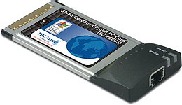 TRENDnet TEG-PCBUSR 32-bit Gigabit CardBus PC Card