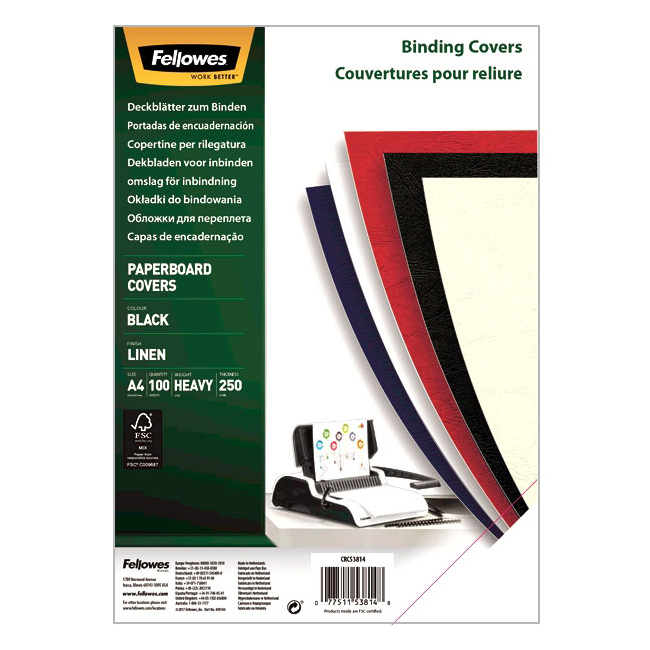   Fellowes Linen, , A4, 250 /2, , 100 