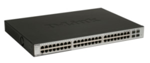D-Link DGS-1248T/GE  48 10Mbps , web , 19", 4miniGBIC