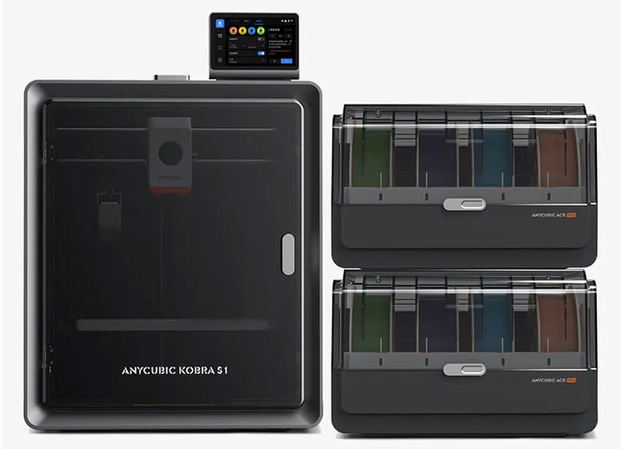 3D   Anycubic Kobra S1 Combo