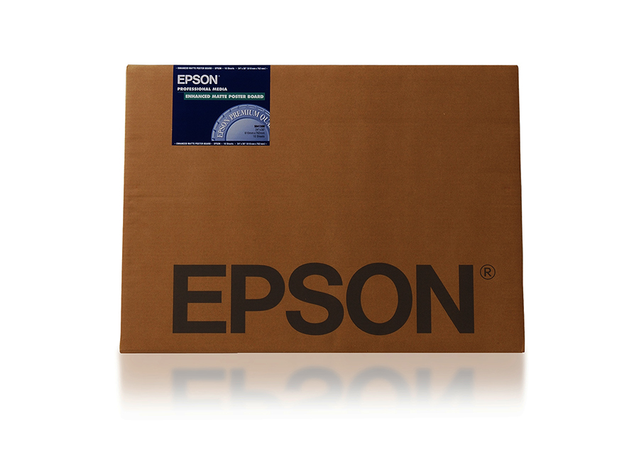  Epson Enhanced Matte Poster Board 850/2, 24"x30", 10  (C13S041598)