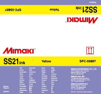  Mimaki SS21 Solvent Bulk Yellow