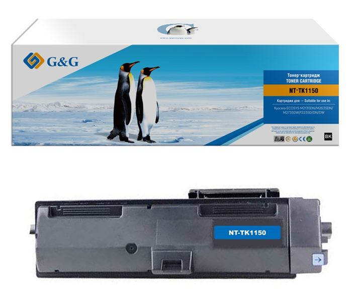G&G toner cartridge for Kyocera P2235dn/P2235dw/M2135dn/M2635dn/M2735dw 3 000 pages with chip TK-1150 1T02RV0NL0  12 .