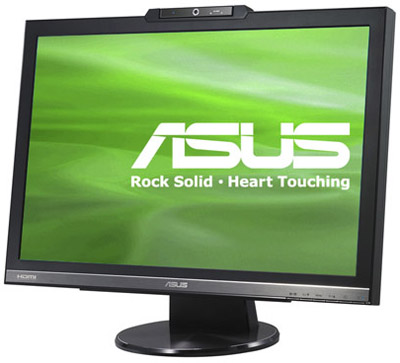  24" ASUS TFT MK241H black (1920*1200, 170/160, 400 /, 3000:1, 2 ms,spk,w/cam,DVI,HDMI) TCO"03