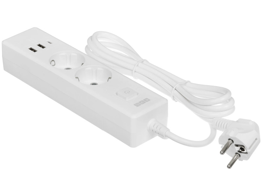 ������� ������  Power Cube PC-4-2M, 1.9 �, 2 ������� � �����������, 3 ����� USB,16�, 3.5���, 3x1.0, �����