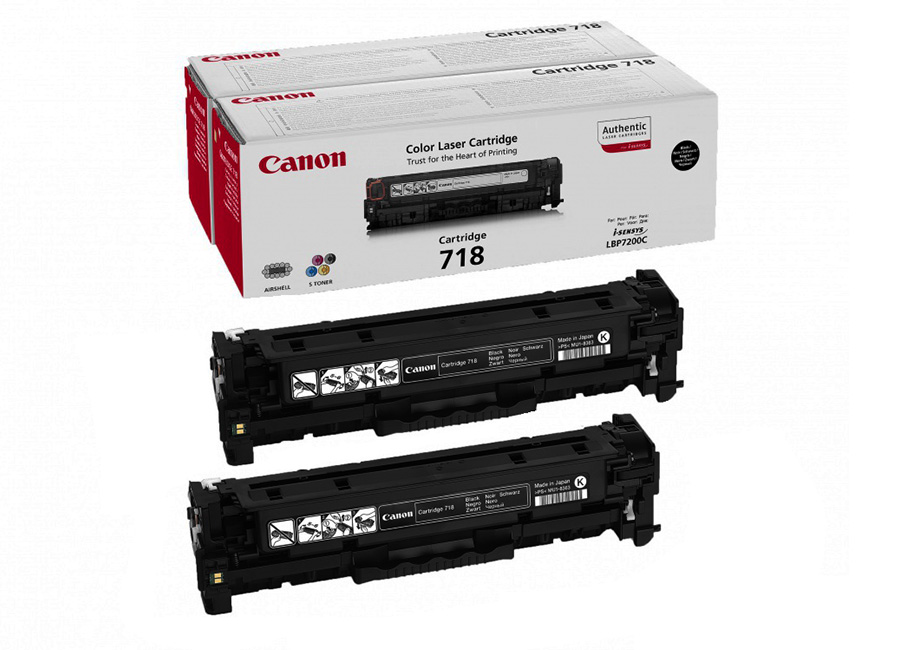   Canon 718 BK H 2x3400 (2662B005)