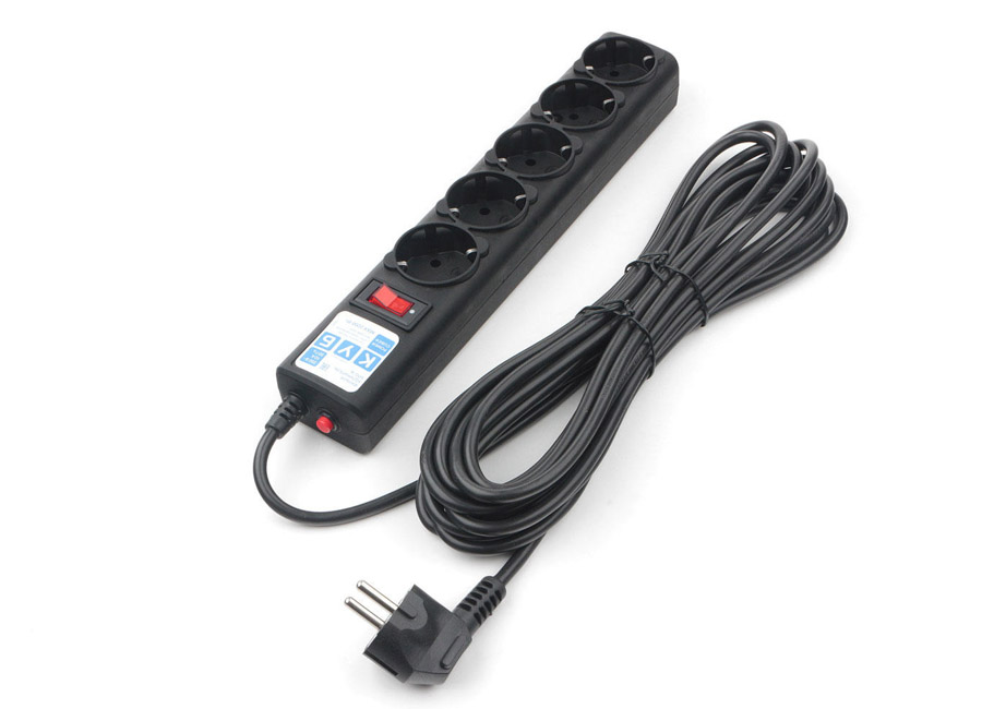 ������� ������  Power Cube 10 �, 5 ������� � �����������, 10�, 2,2���, 3x1.0, ������, SPG5-10M