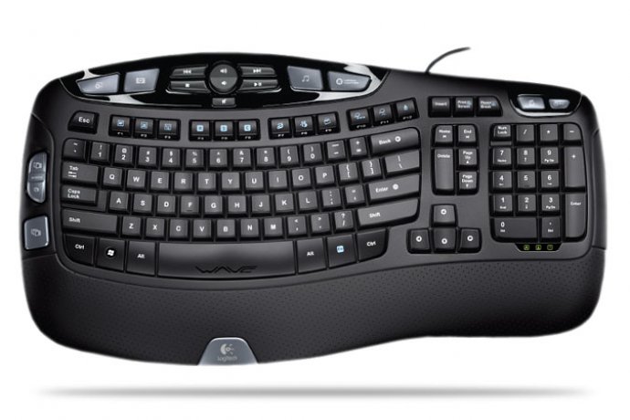  Logitech Wave Corded Keyboard (920-000337)