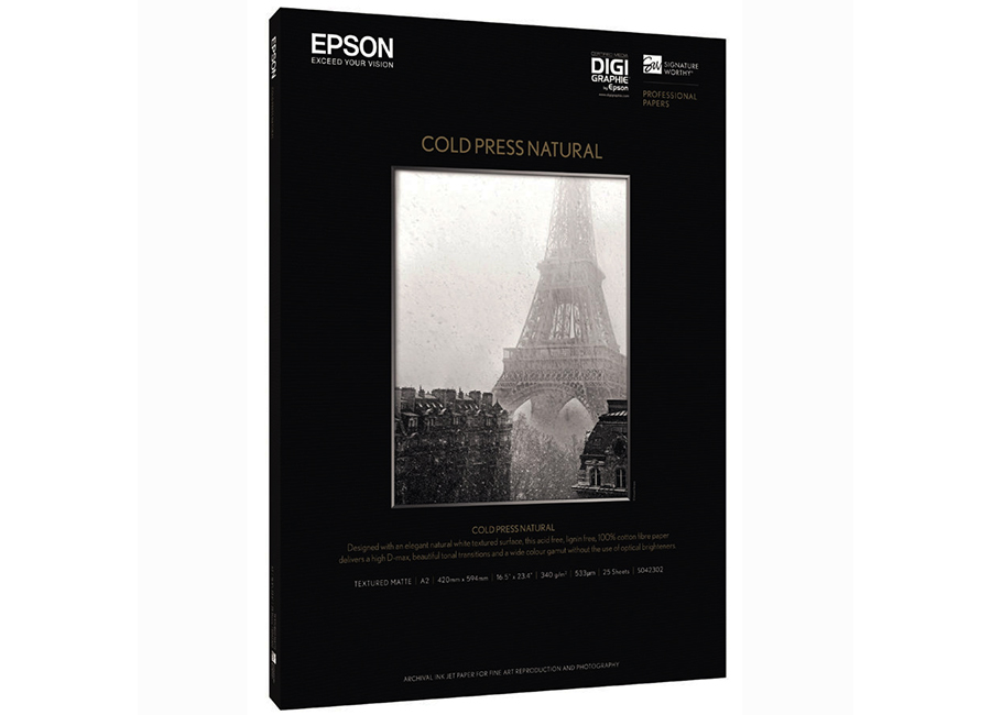  Epson Fine Art Paper Cold Press Natural A2, 340 /2, 25  (C13S042302)