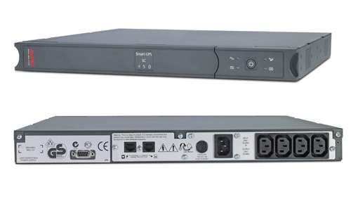   UPS APC SC450RMI1U Smart-UPS SC 450VA 230V - 1U Rackmount/Tower