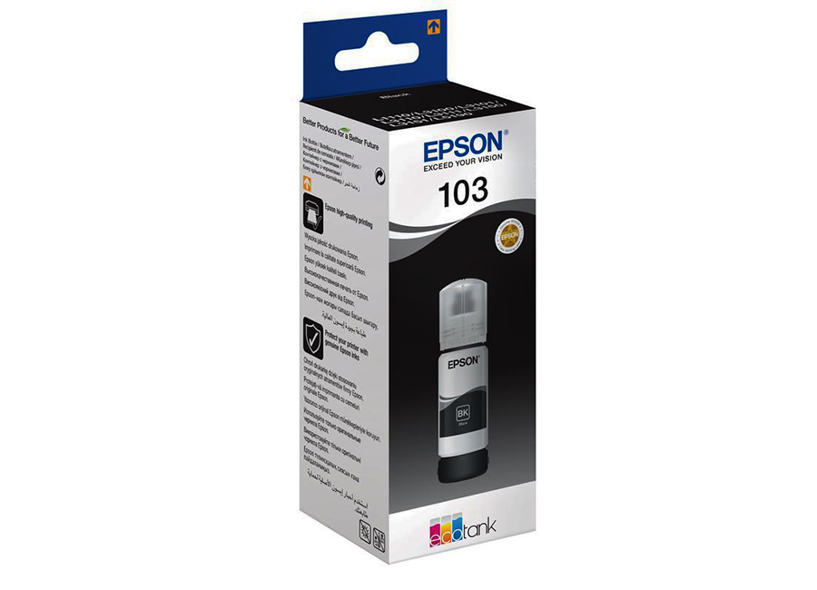  Epson Ecotank 103, Black, 65  (C13T00S14A)