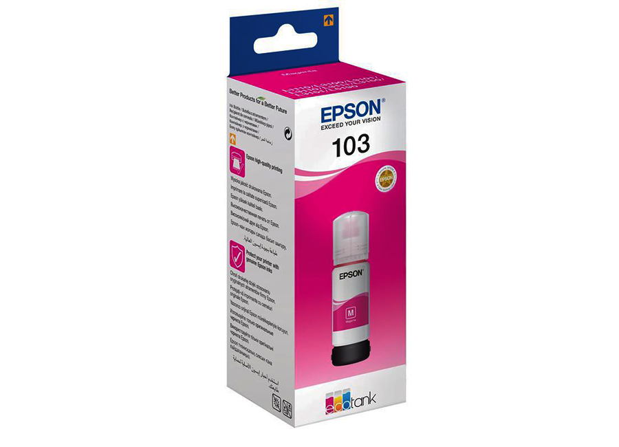  Epson Ecotank 103, Magenta, 65  (C13T00S34A)