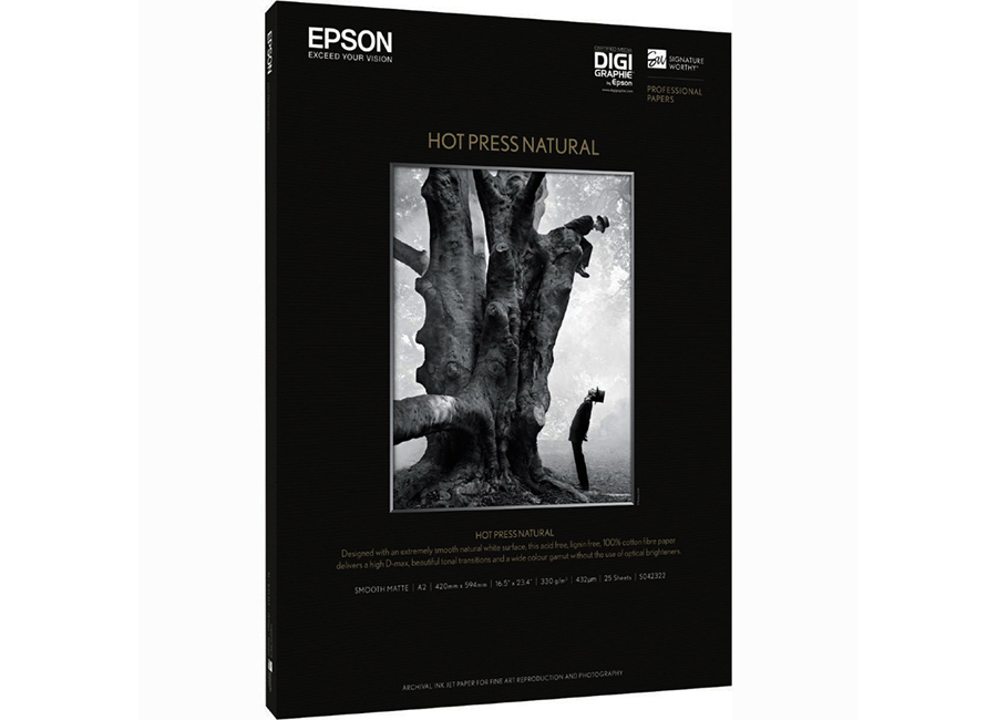  Epson Fine Art Paper Hot Press Natural A2, 330 /2, 25  (C13S042322)