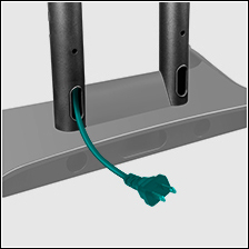 Встроенный кабель-канал в Onkron TS1551